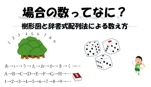 場合の数ってなに？樹形図と辞書式配列法による数え方